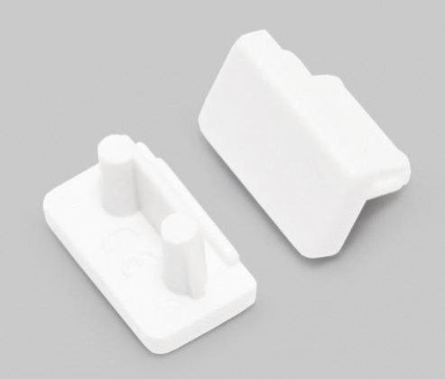 StrongLumio koncovky k profilu Slim 8, bílá (pár)