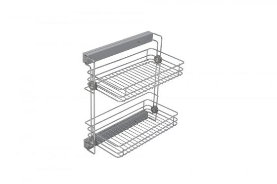 VIBO boční police, 2patra, celovýsuv