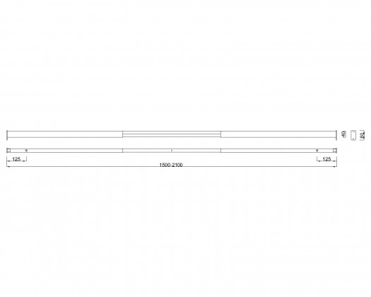 MILADESIGN MBR16-22 spojovací tyč s regulací Mobilar antracit