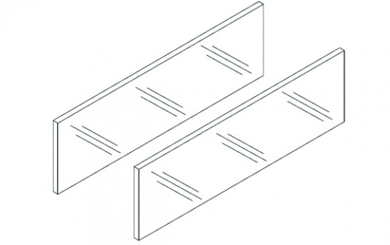 BLUM ZE7S388G Legrabox, zásuvný prvek Free 500 mm