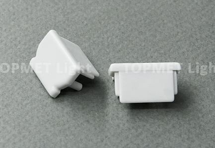 StrongLumio koncovky k profilu Uni šedá rovná (pár)