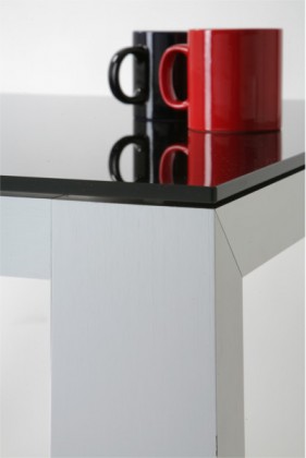 Alu stůl 100 x 50 nerez kartáčovaný 1595/795/736 B