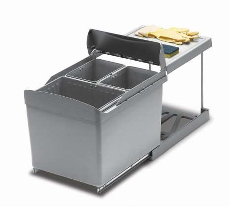 GOLLINUCCI Sorter Linea 517 450mm 1x16l+2x7,5l světle šedá