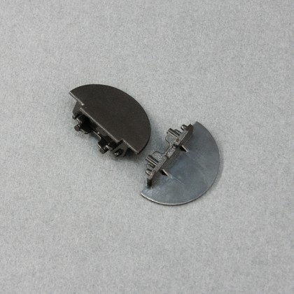 StrongLumio koncovky k profilu Groove 10 kulatá černá (pár)