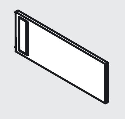 BLUM ZC7Q0U0FS Ambia Line příčka M bílá