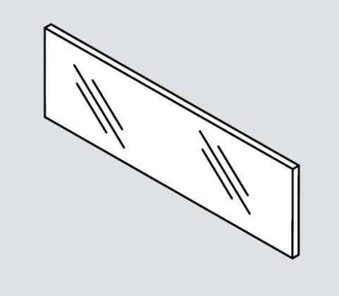 BLUM ZE7V482G Legrabox, čelní sklo nízké 70/600 mm
