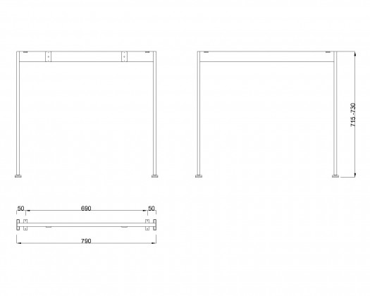 MILADESIGN podnož Mobilar M6208 bílá