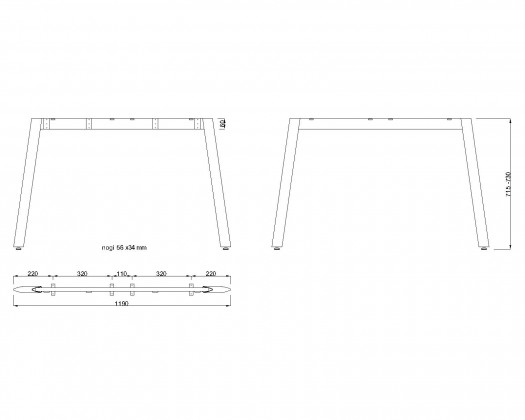 MILADESIGN podnož Mobilar M5412T–S bílá