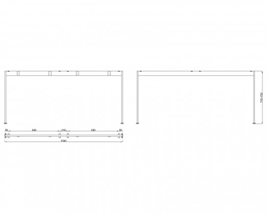MILADESIGN podnož Mobilar M6216 stříbrná