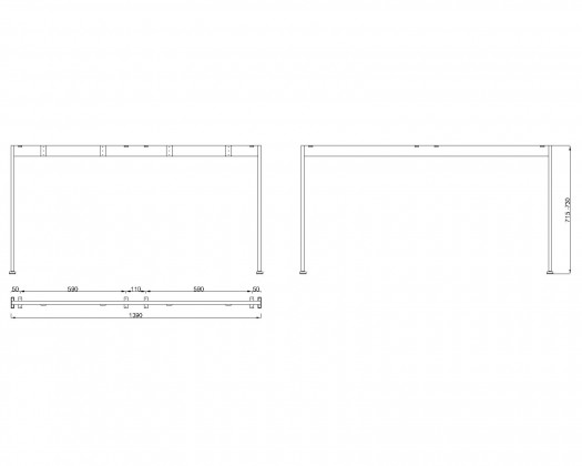 MILADESIGN podnož Mobilar M6214 stříbrná
