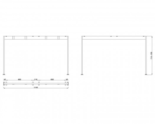 MILADESIGN podnož Mobilar M6212 stříbrná