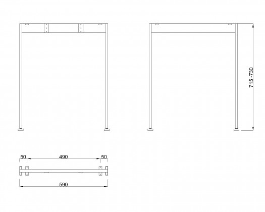 MILADESIGN podnož Mobilar M6206 stříbrná