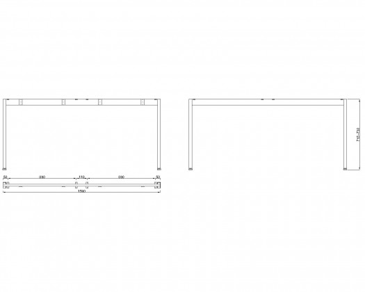 MILADESIGN podnož Mobilar M6316 stříbrná