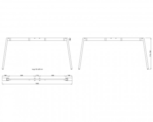 MILADESIGN podnož Mobilar M6316–S stříbrná