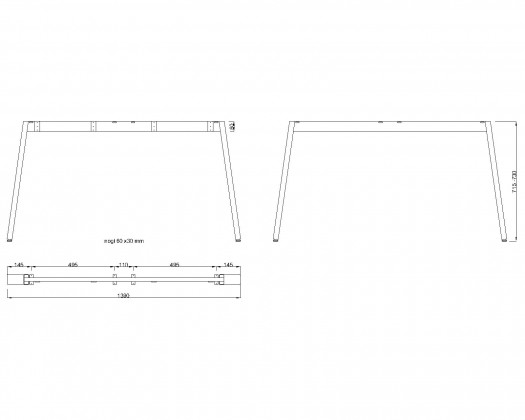 MILADESIGN podnož Mobilar M6314–S stříbrná