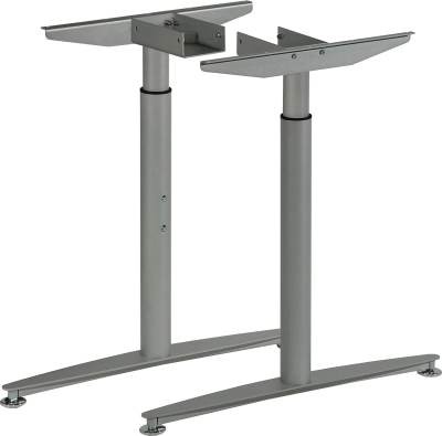 MILADESIGN podnož s regulací středová Linear LN3302R stříbrná