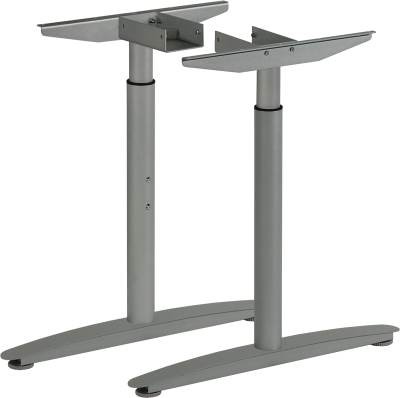 MILADESIGN podnož s regulací středová Linear LN3102R stříbrná