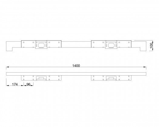 MILADESIGN podnož nízká Quark Q7214-K stříbrná