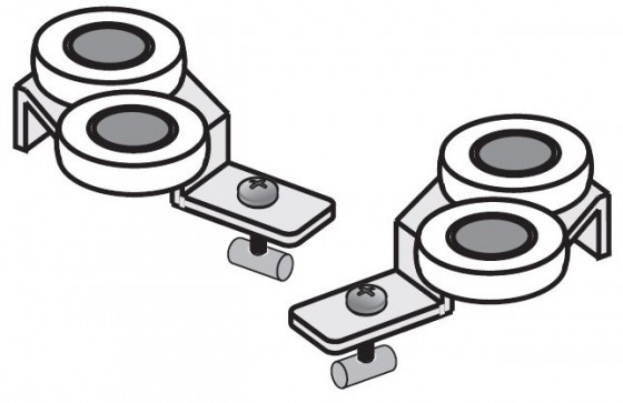 SEVROLL 10137 horní vozík Simple (10mm Polo) symetrický L+P