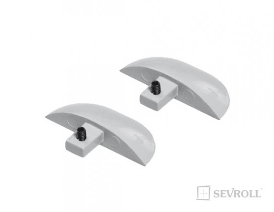 SEVROLL 20208 koncovka k liště Hide N stříbrná