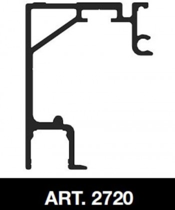 TERNO Solo Vetro horní vedení 2720/AS 4m stříbrná elox