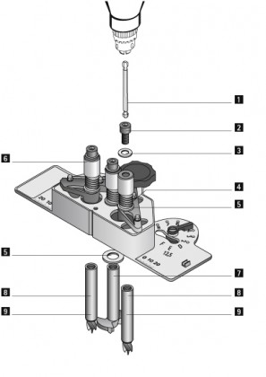 HETTICH 20689 DrillJig šroub s vnitřním šestihranem