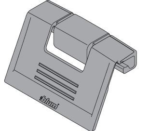 BLUM ZIF.80M5 Antaro, úchyt vnitřní zásuvky, bílošedá