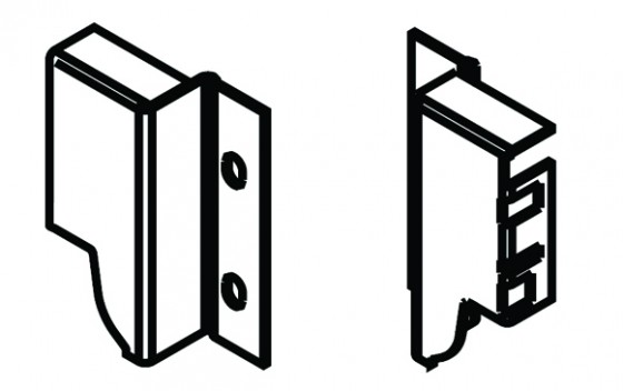 BLUM Z30M000S.04 Antaro, držáky zad M, šedá