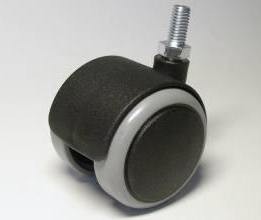 Kolečko A50G pogumované průměr 50 čep M8x16 černé