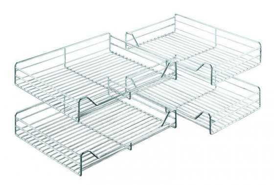 KES 006207 MagicCorner, rohové koše, šedé