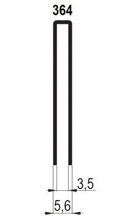 Spona 364/25mm typ 90 zinek, 6000 ks