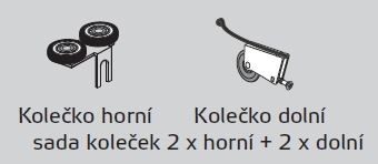 IC-sada vozíků Comfort 1 křídlo