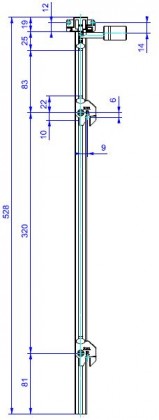 LEHMANN Tyč SVS3 Typ 5 (1+2 výška 544 mm)