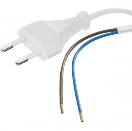 SAL napájecí kabel bez vypínače 3m bílý