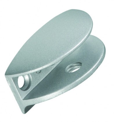 Policová podpěra na sklo Marcina satin chrom