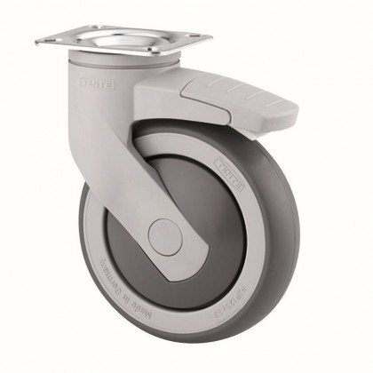 TENTE kolečko otočné 5377 brzda guma průměr 100mm