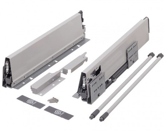 StrongBox zásuvka H140/400mm, šedá