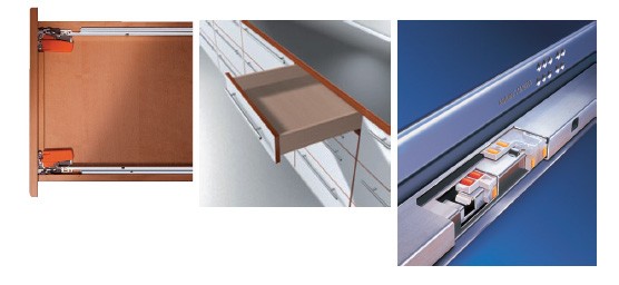 BLUM 550H5000B Tandem, částečný výsuv 500mm/30kg, Blumotion