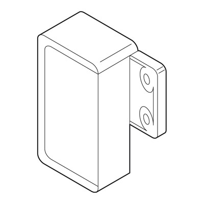 BLUM ZIF.3010.02 Metabox, čelní příchyt pro vnitřní zásuvku N, bílá, pravá