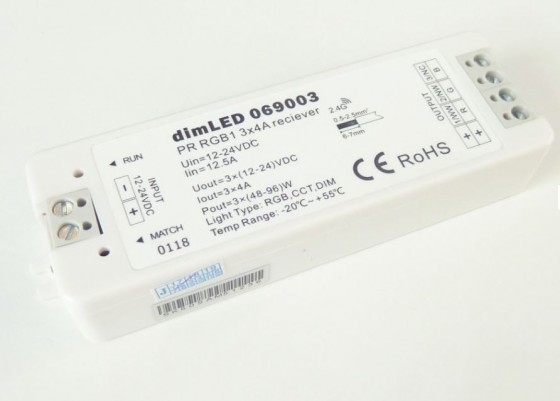 TL-přijímač dimLED PR RGB1