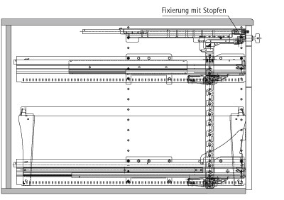 HETTICH 43467 výkres 1:1 Systema Top 2000