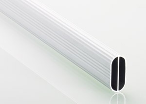 HETTICH 9079590 šatní tyč, oválná, 15/30/3000mm, hliník