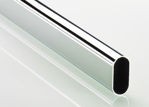 HETTICH 47616 Šatní tyč oválná 30 15 5000 mm chrom