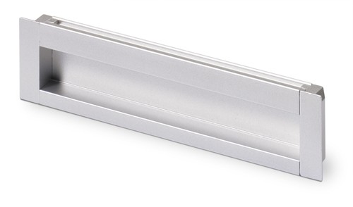 HETTICH 9071071 Úchytka Nidum 128 eloxovaný hliník zápustná