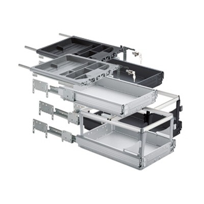 HETTICH 46748 kontejner sada 244/530 mm hliník