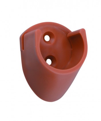 StrongWire držák šatní tyče, D=25mm, plast, olše