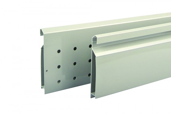 StrongBox bočnice zvyšovací 450mm, dvojitá, šedá