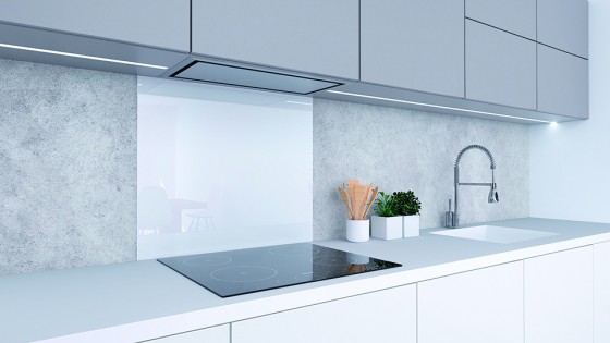 Zástěna sporáková 900x700mm bílá