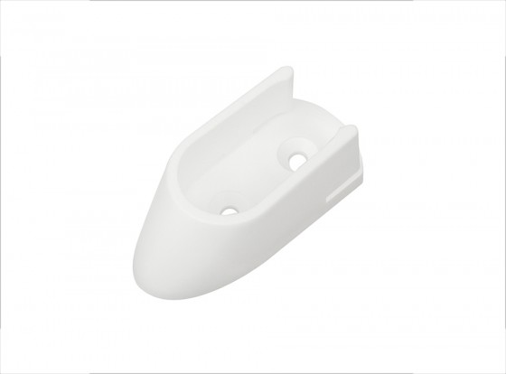 StrongWire držák šatní tyče oválné, plast, bílá