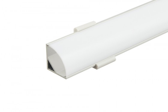 StrongLumio krycí lišta kulatá Belcore, 2m mléčná